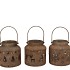 KAYA BRONZE LANTERN X-MAS METAL ASS 12X13CM