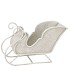 KAYA WHITE SANTA SLEIGH METAL 24X9X15CM