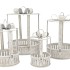 KAYA WHITE DECO BOW S/4 25X34/20X30/15X26/12X21CM