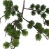 SILK OLD CEDAR GREEN SINGLE STEM 69CM