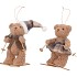 LOULOU BROWN BEAR ON SKI ASS 6X8X15CM