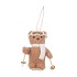 LOULOU BROWN BEAR ON SKI 6X10X11CM