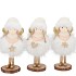 LOULOU WHITE X-MAS STANDING GIRL ASS 6X6X17CM