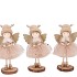 LOULOU PINK X-MAS STANDING GIRL WINGS ASS 6X6X17CM