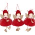 LOULOU RED X-MAS HANGER GIRL WINGS ASS 10X6X17CM