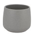 CERAMIC GREY STRUCTURE POT BERLIN 13CM