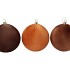 JOYFUL BROWN X-MAS BALL VELVET ASS 25CM P/3