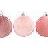 JOYFUL PINK X-MAS BALL VELVET ASS 30CM P/3