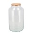 GLASS TERRARIUM MILK WITH CORK 18X18X30CM