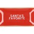 PLATE RECTANGLE SANTAS FAVORITE 20X10X2CM