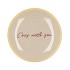 PLATE ROUND COZY WITH YOU 18X18X2CM