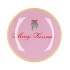 PLATE ROUND MERRY KISSMAS 18X18X2CM