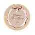 PLATE ROUND MERRY CHRISTMAS 18X18X2CM