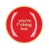 PLATE ROUND YOUR F*CKING HOT 18X18X2CM