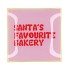 PLATE SQUARE SANTAS FAVOURITE 18X18X2CM
