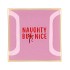 PLATE SQUARE NAUGHTY BUT NICE 8X18X2CM