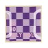 PLATE SQUARE HO HO HOLY MOLY 18X18X2CM