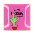 PLATE SQUARE MERRY F*CKING CHRISTMAS 18X18X2CM