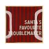 PLATE SQUARE SANTAS FAVOURITE 18X18X2CM