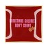 PLATE SQUARE CHRISTMAS CALORIES 18X18X2CM