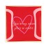 PLATE SQUARE YOURE MY WARM 18X18X2CM
