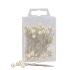 PEARL PIN 8X65MM CHAMPAGNE P/55