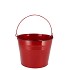 ZINC BASIC RED BUCKET 13X12CM