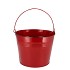 ZINC BASIC RED BUCKET 19X17CM