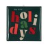 TILE HAPPY HOLIDAYS GREEN 10X10X1CM