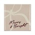 TILE HAPPY MERRY & BRIGHT SAND 10X10X1CM