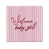 TILE WELCOME BABY GIRL LIGHT PINK 10X10X1CM