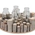 NATURE BIRCH BRANCH WHITEWASH GLASS BOTTLE 25X8CM