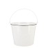 ZINC BASIC WHITE BUCKET 16X14CM