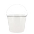ZINC BASIC WHITE BUCKET 19X17CM