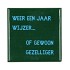 TILE WEER EEN JAAR WIJZER GREEN 10X10X1CM