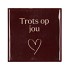 TILE TROTS OP JOU BROWN 10X10X1CM