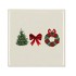 TILE TREE BOW WREATH SAND 10X10X1CM