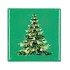 TILE CHRISTMAS TREE GREEN 10X10X1CM