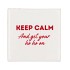 TILE KEEP CALM AND GET WHITE 10X10X1CM