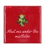 TILE MEET ME UNDER THE MISTLETOE RED 10X10X1CM