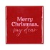 TILE MERRY CHRISTMAS MY DEAR RED 10X10X1CM