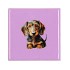 TILE DOG PURPLE 10X10X1CM