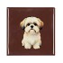 TILE DOG BROWN 10X10X1CM