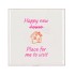 TILE HAPPY NEW HOME WHITE 10X10X1CM