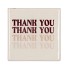 TILE THANK YOU CREAM 10X10X1CM