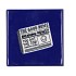 TILE NEWS PAPER BLUE 10X10X1CM
