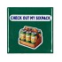 TILE CHECK OUT MY SIXPACK GREEN 10X10X1CM