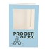 GIFT TILE CARD PROOST OP JOU BLUE 21X14X1CM