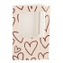 GIFT TILE CARD HEARTS SAND/NUDE 21X14X1CM