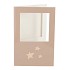 GIFT TILE CARD STARS SAND 21X14X1CM